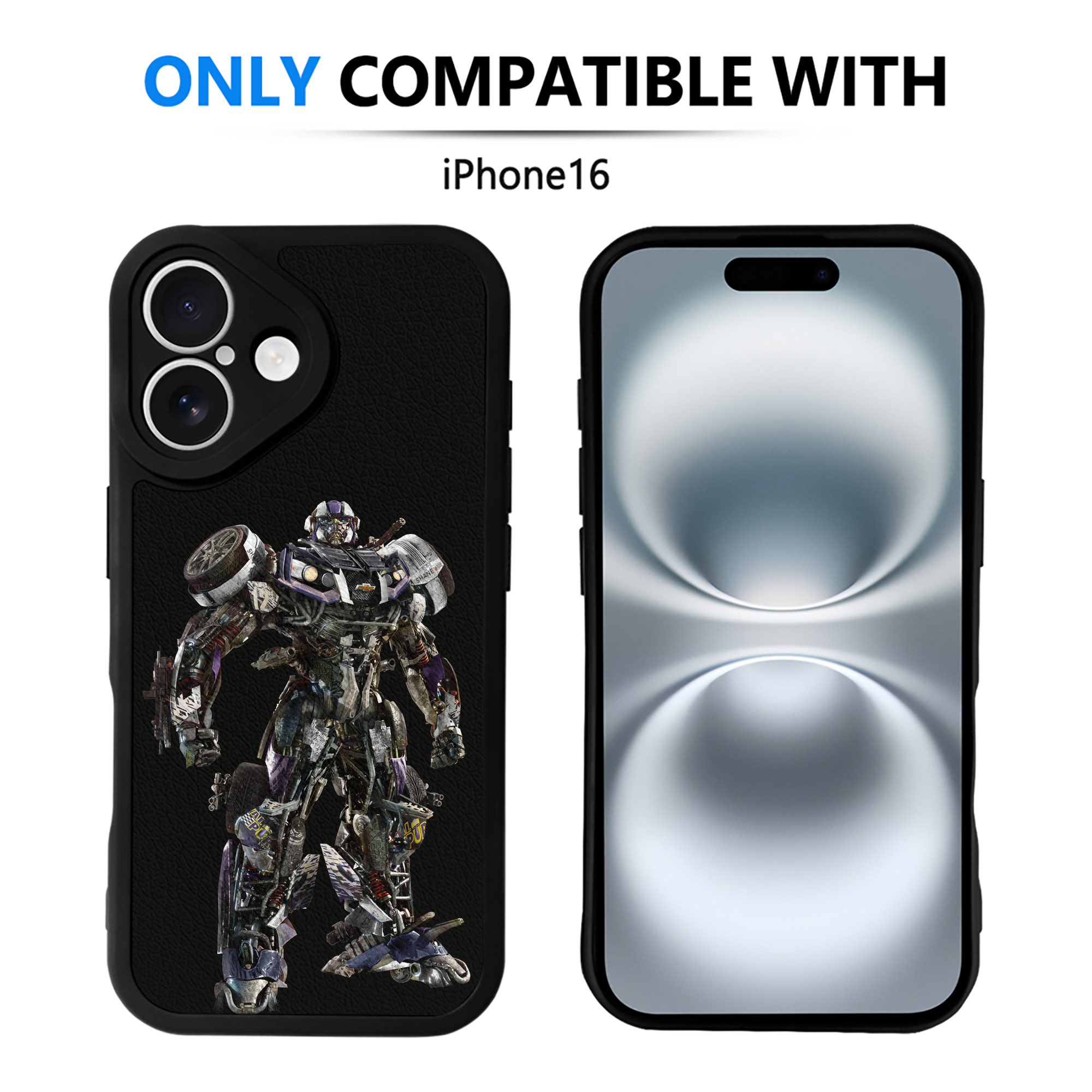 （画像用）  【iPhone 16シリーズ対応】シリコンスマホケース（レザー調） 材質：シリコン
